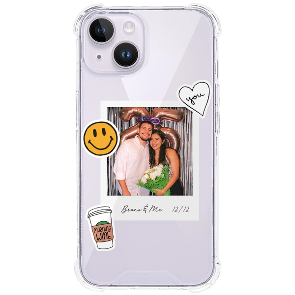 Funda diseño Personalizado Polaroid stickers iPhone